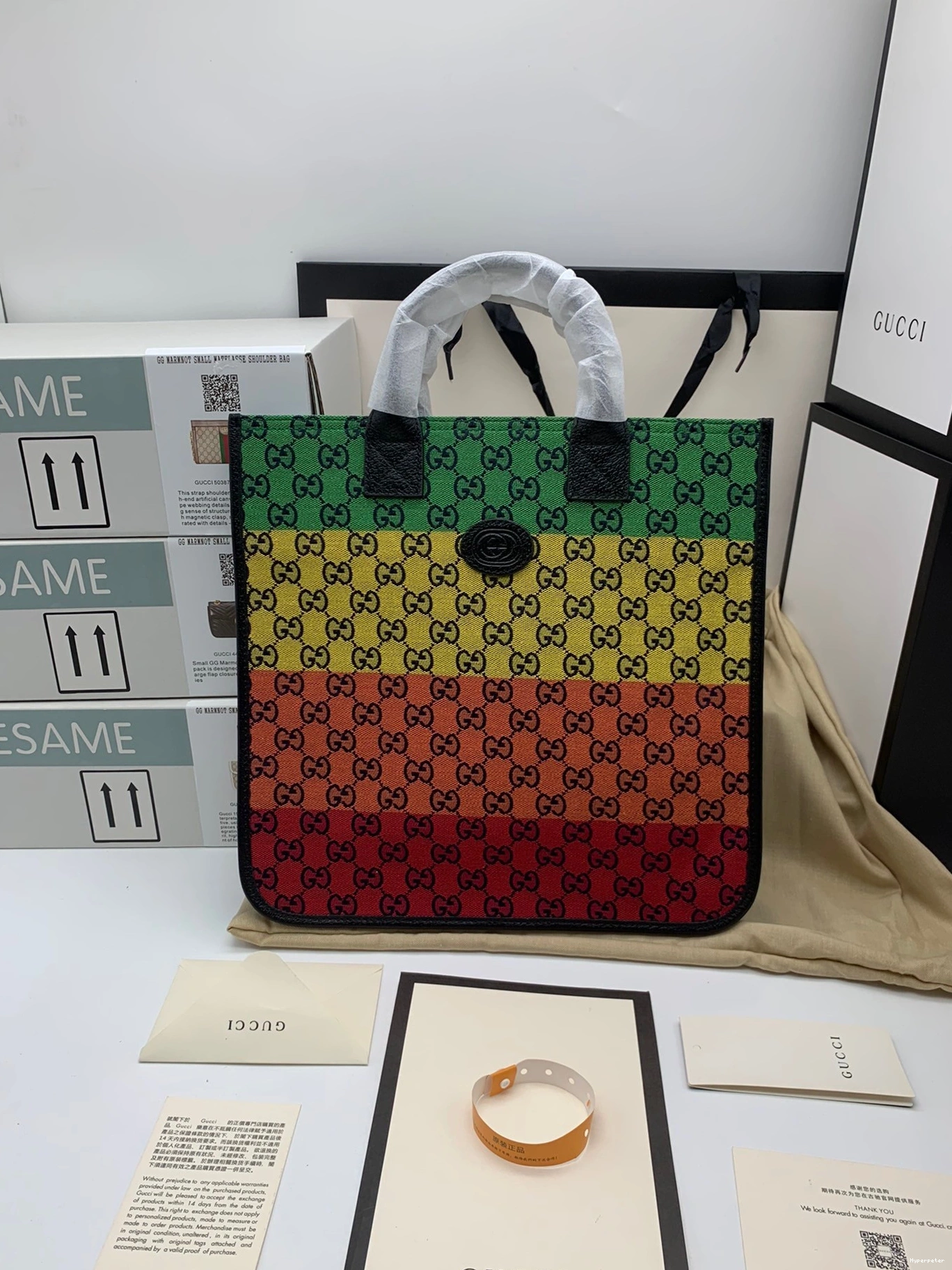 Hyper Peter Multicolor Gucci Children's tote bag GG 0727